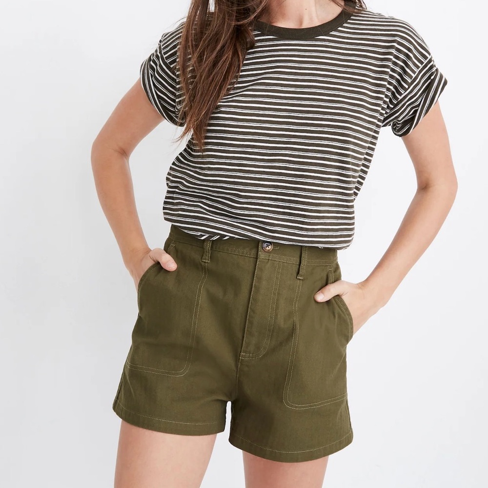 Madewell | Olive Camp Shorts
